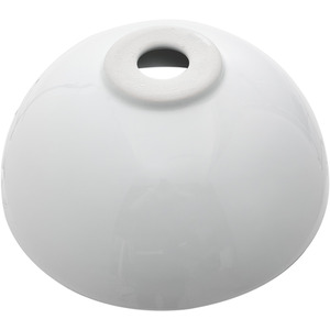 Ceramic Countertop Basin with Central Drain Set - White by Livingandhome