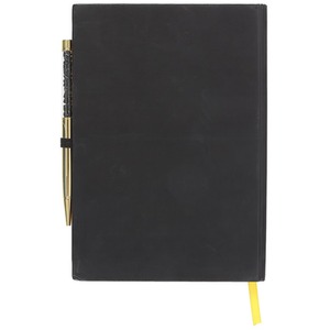 Yin Yang Notebook Journal With Obsidian Pen - Black by Kingsbury Gifts