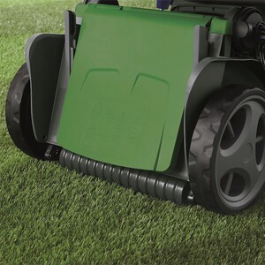 Powerbase Electric Mower with Rear Roller - Green / 41cm Cutting Width by Powerbase