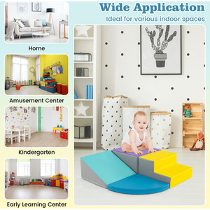 Kids Soft Toy Set Building Blocks Structures Set by Costway