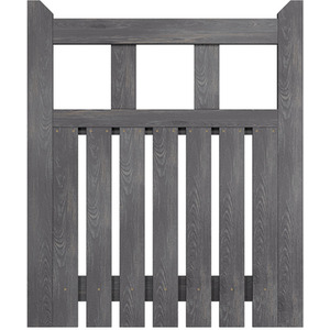 Spruce Wood Garden Fence Gate with Raised Sides by Livingandhome
