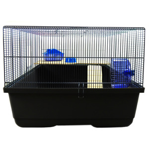 Black Ritz Rat And Hamster Cage with Shelf - Black by Little Friends