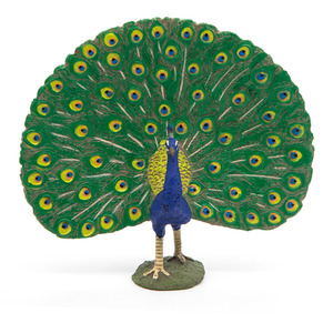 PAPO Farmyard Friends Peacock Toy Figure - Blue by PAPO