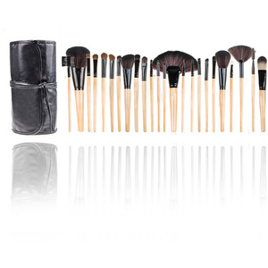 Set of 24 Make Up Brushes - Black