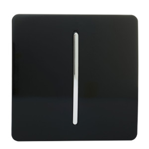 1 Gang 2 Way 10Amp Screwless Long Rocker Switch - Black / 3 by Trendiswitch