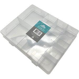 Compartment Storage Box - Clear / 14 Compartments by i-doodle
