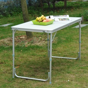 Outsunny Outdoor Folding Table - Silver by Outsunny