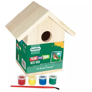 Gardman Paint Your Own Wild Bird Nest Box - Pine wood by Gardman