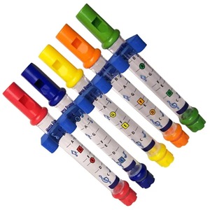 5Pcs Bath Flutes Toy Set - Blue, Red, Green, Orange, Yellow