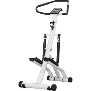 SPORTNOW 12-Level Hydraulic Resistance Stepper Machine - White by SPORTNOW