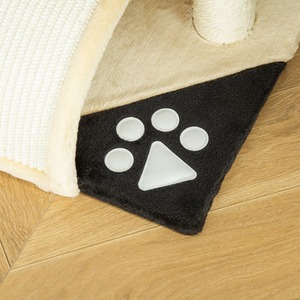 Pawhut Cat Tree Scratching Post - Beige by Pawhut