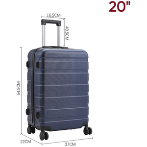 Hardshell Wheeled Luggage Trolley Suitcase by Livingandhome