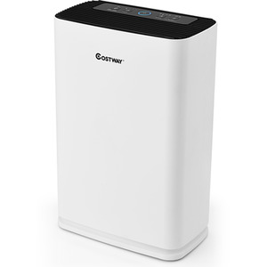 Costway Air Purifier With HEPA-White - White by Costway