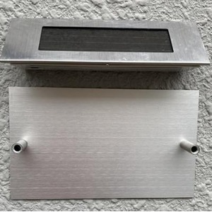 Personalised House Sign and Solar Light - Silver