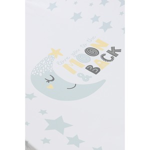 Anti-Roll Wedge Baby Changing Mat - Love You To The Moon / Love You To The Moon by Babycurls