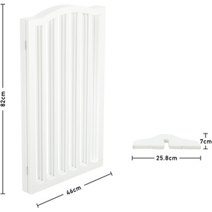 WhiskerJoy Wooden Foldable Pet Gate - White / 46 - 138 cm by WhiskerJoy