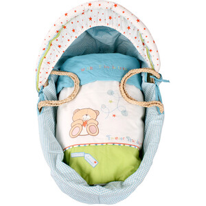 Forever Friends Natural Wicker Moses dresser set - Blue by Forever Friends