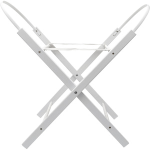 Opal Folding Moses Basket Stand White - White by Kinder Valley