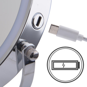 Iris 5x Magnification LED Vanity Mirror - Chrome by Showerdrape