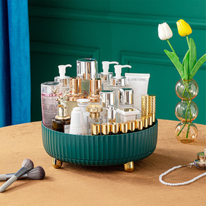 Rotating Round Spice Storage Rack Tray Turntable Kitchen Organizer by Livingandhome