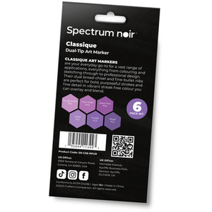 Spectrum Noir Classique 6 Pack - Rich Purples by Spectrum Noir