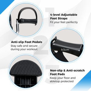 Mini Exercise Bike - White by Costway