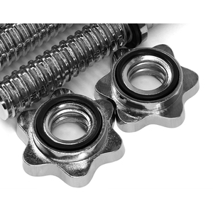 Barbell Weight Set for Strength Training - Black / 119.8cm / 25kg / 120cm by Yaheetech