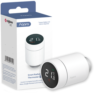 Smart Home Radiator Thermostat E1 Twin Pack with Aqara Smart Hub E1 - White by Aqara