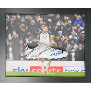 James Maddison Signed and Framed Tottenham Hotspur Boot - Grey by Allstarsignings