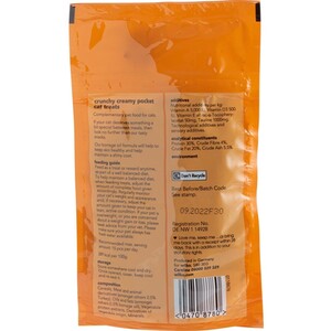 Tasty Turkey Hair and Skin Cruncy Creamy Pockets Cat Treats 50g