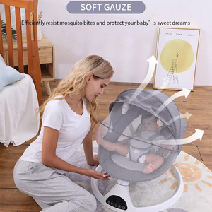 Bluetooth Electric Baby Bouncer - Grey