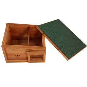 Hedgehog House Hibernation Shelter Wood - Brown by Actiaspet