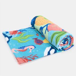 Ocean Beach Towel Microfibre - Blue by OHS