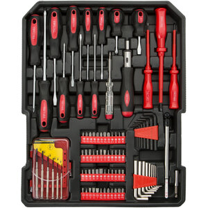 Tool Box Trolley 599 Pcs - Silver by tectake