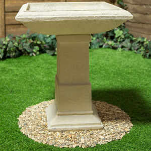 Hatfield Cast Stone Garden Bird Bath - Yellow by Primrose