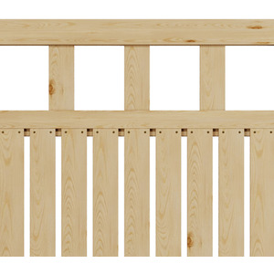 Spruce Wood Garden Fence Gate with Raised Sides by Livingandhome