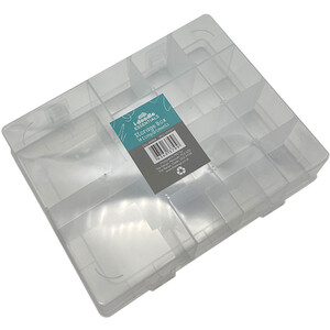 Compartment Storage Box - Clear / 14 Compartments by i-doodle