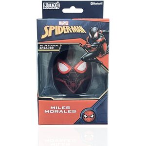 Marvel Spiderman Miles Morales Mini Bluetooth Speaker - Black by Bitty Boomers