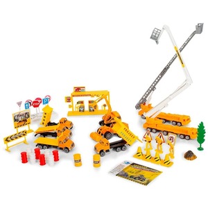Big Daddy Kids Vehicle Set with Accessories - Multi / Construction Site / 40+ by Big Daddy