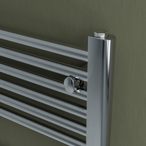 Grace Electric Designer Towel Radiator - CHROME / 60cm by Agadon
