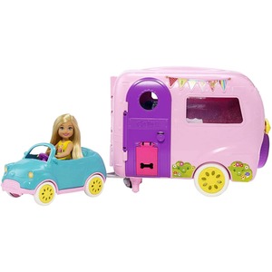 Barbie Club Chelsea Camper Playset - Pink by Barbie