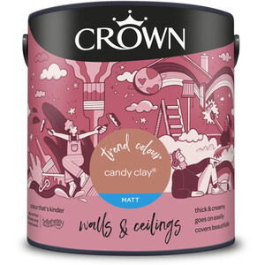 Crown Matt Emulsion - Candy Clay / 2.5l by Crown Paints