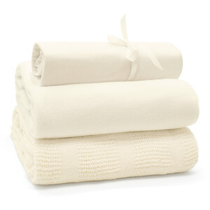 3pc Cotbed Starter Set - Cream by My Little World