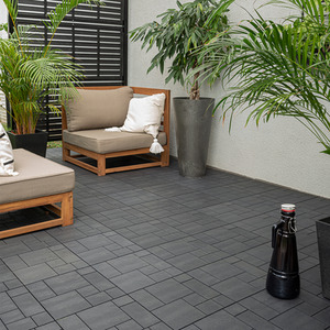 Nicoman Mosaic Garden Patio Interlocking Composite Deck Tiles by Nicoman