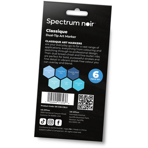 Spectrum Noir Classique 6 Pack - Cool Blues by Spectrum Noir