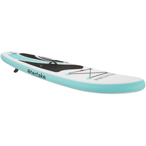 Paddle Board 2-In-1 Inflatable SUP Kayak, with Paddle, Pump, Backpack - Turquoise & Black by tectake