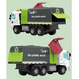 Big-Daddy Friction Powered Lorrys Toy Truck - Multi / Recycling Dustbin Lorry by Big Daddy