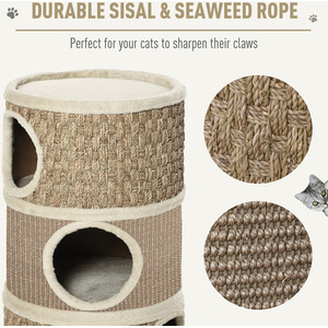 PawHut Cat Scratching Barrel - Brown by PawHut