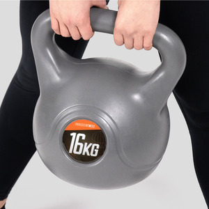 Phoenix Fitness Vinyl Kettlebell - Grey / 16kg by Phoenix Fitness