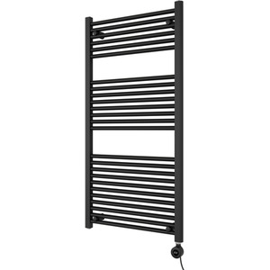 Grace Electric Designer Towel Radiator - BLACK / 60cm by Agadon